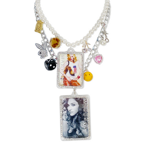 Madonna Vintage Remix Charm Necklace