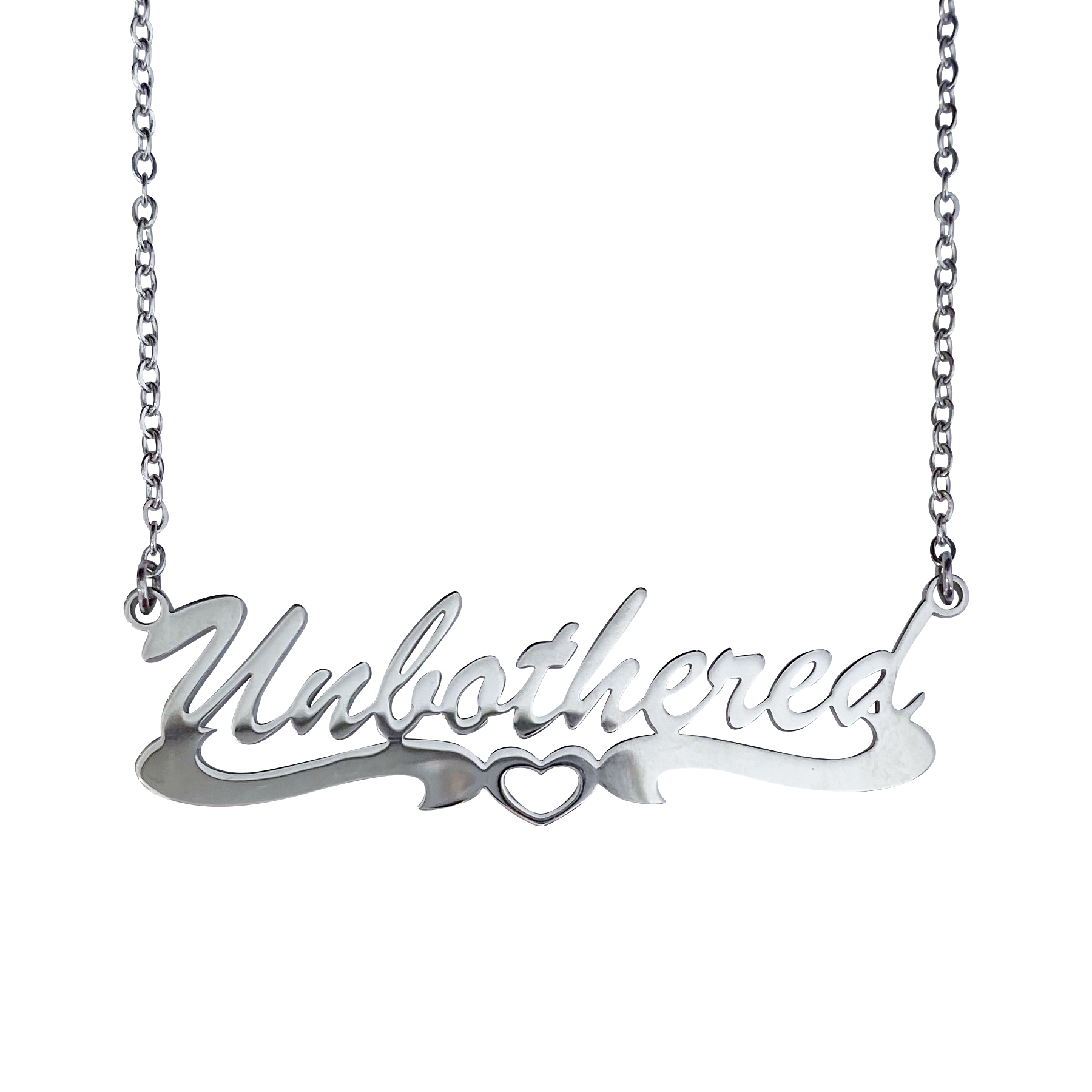 Unbothered Silver Necklace