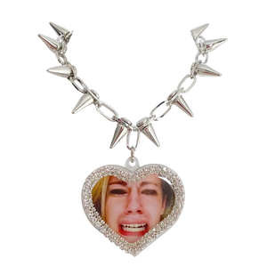Leave Britney Alone Bedazzled Vintage Remix Necklace