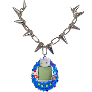 Spiked Hello Kitty Cyber Pet Necklace