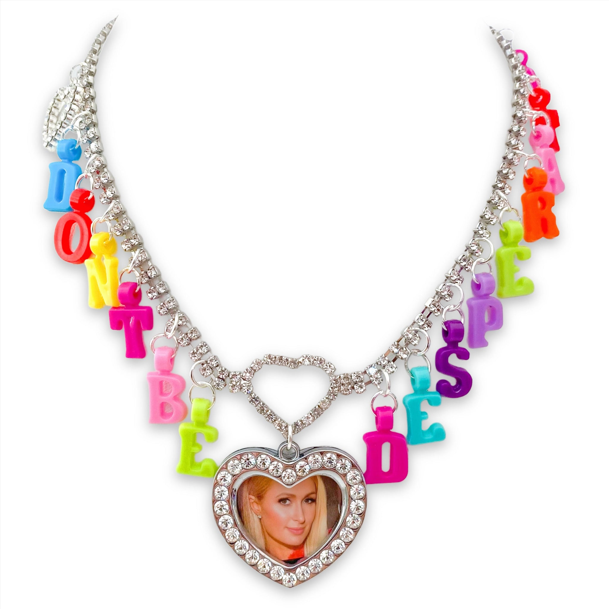 Don't Be Desperate Paris Hilton Necklace