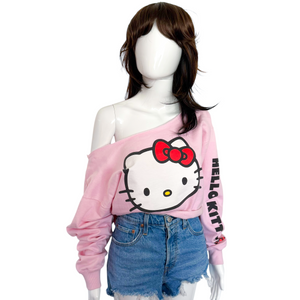 HELLO KITTY CROPPED SWEATSHIRT