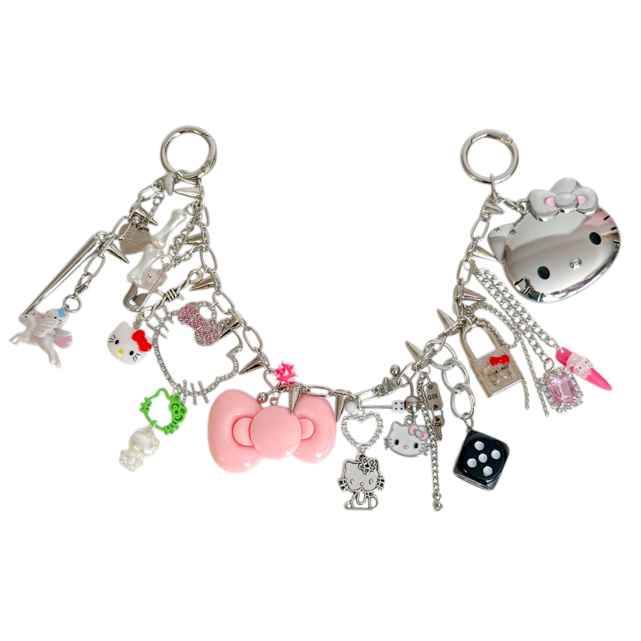 Tiny Baby Unicorn Charm Bag Chain