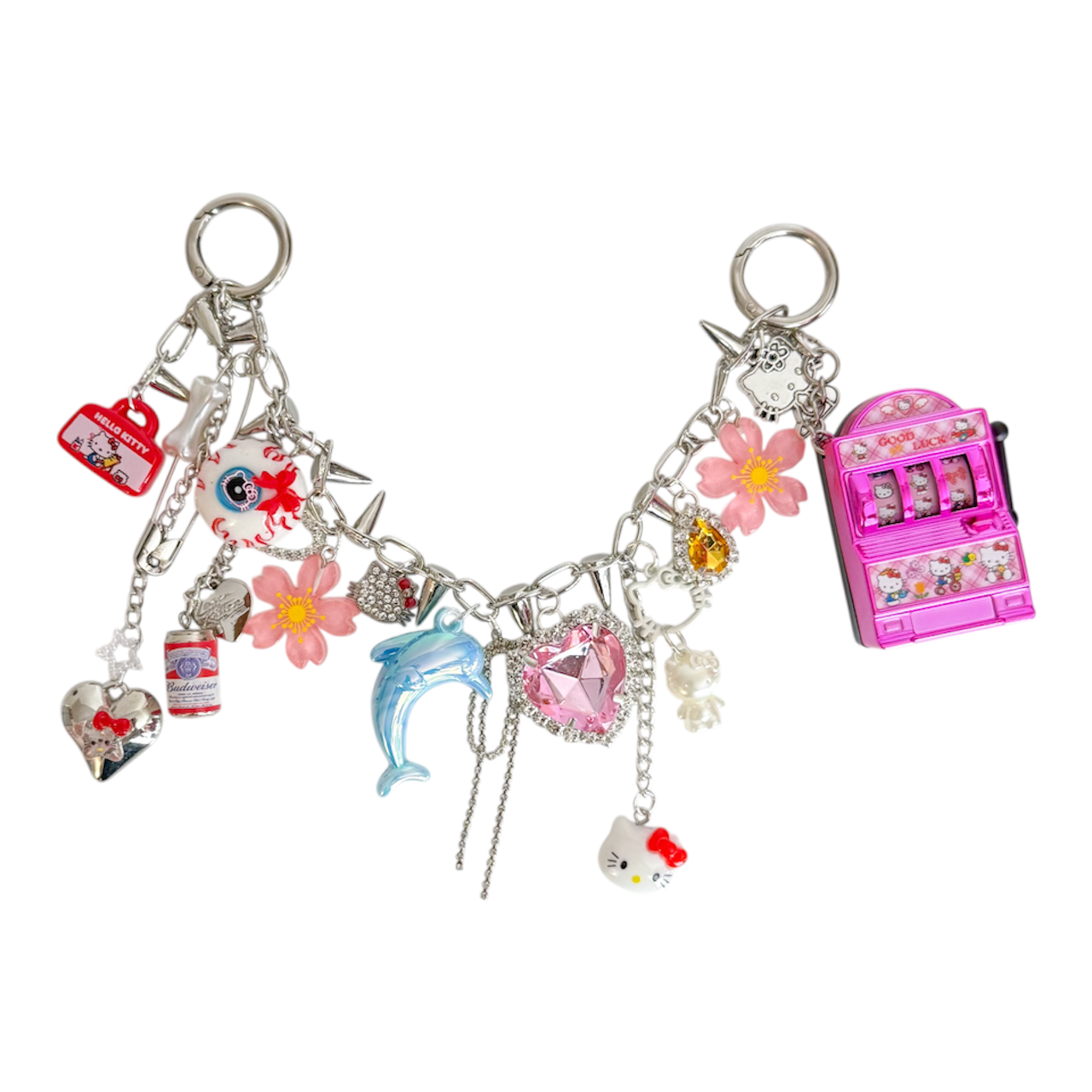 Lucky Kitten Charm Bag Chain