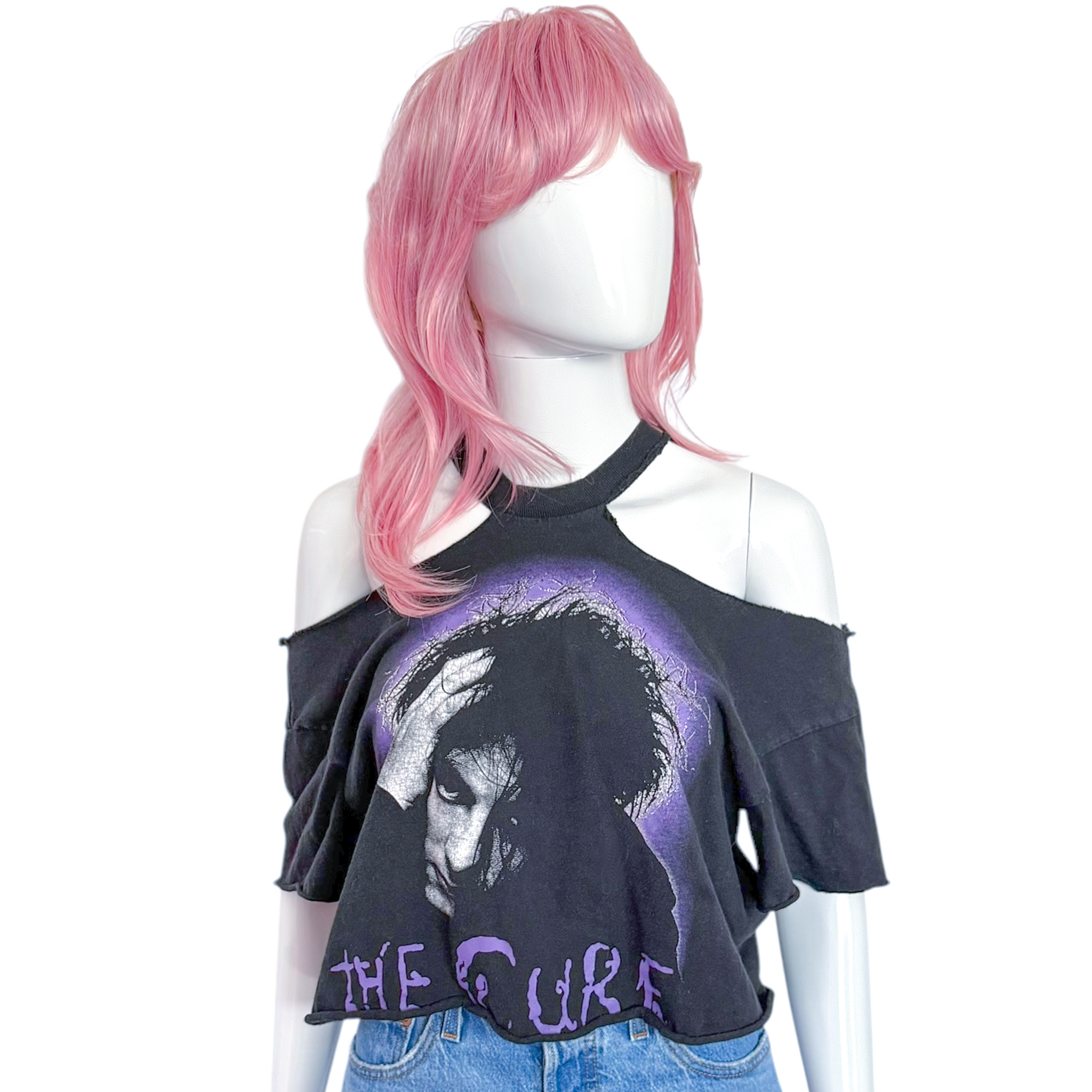 THE CURE CROPPED VTG T-SHIRT