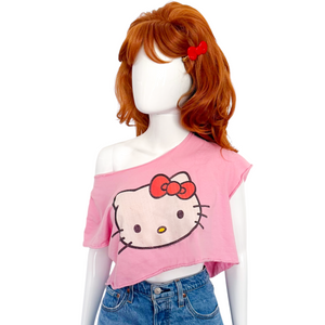 HELLO KITTY CROPPED VTG T-SHIRT