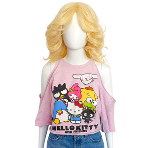 HELLO KITTY + FRIENDS CROPPED VTG T-SHIRT