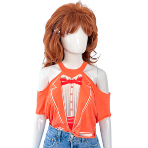 ORANGE TUX CROPPED VTG T-SHIRT