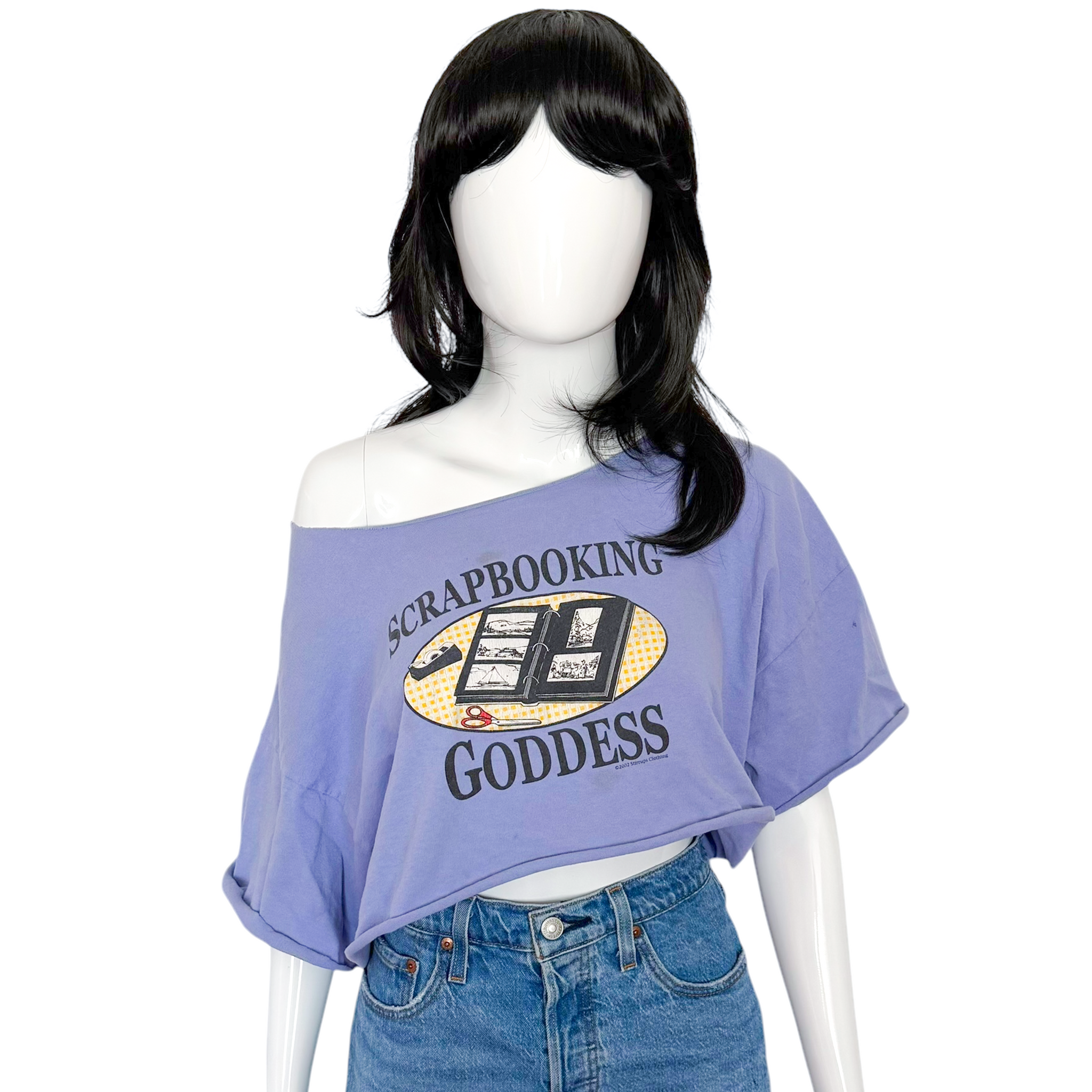 SCRAPBOOKING GODDESS CROPPED VTG T-SHIRT