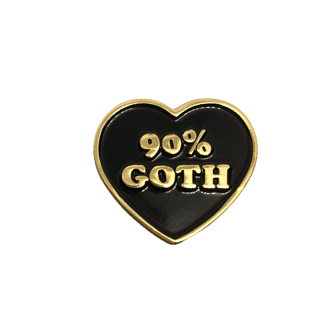 90% Goth Enamel Pin (4354082799699)