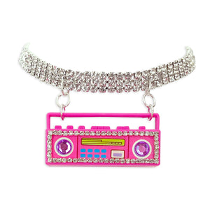 Barbie Pink Boombox Necklace
