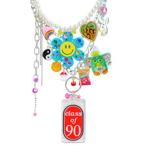 Class of '90 Layered Charm Necklace