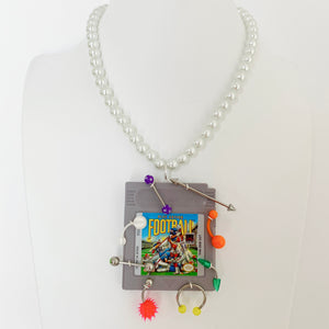 Pierced Play Action Football Vintage Remix Necklace