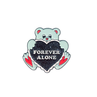 Forever Alone Bear Pin-Laser Kitten (154846461961)