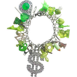 Seeing Green Charm Bracelet