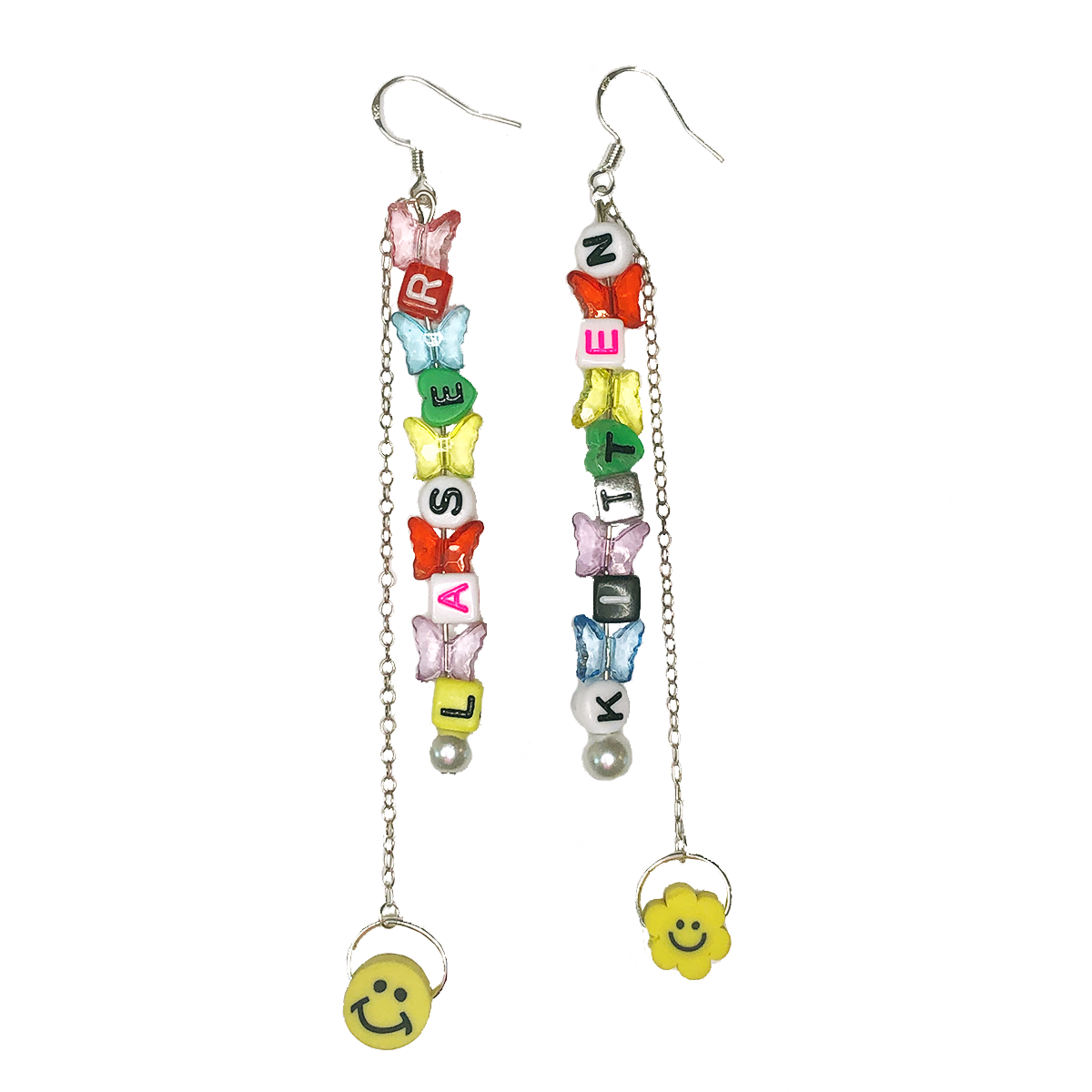 Laser Kitten Happiness Earrings (4351931809875)
