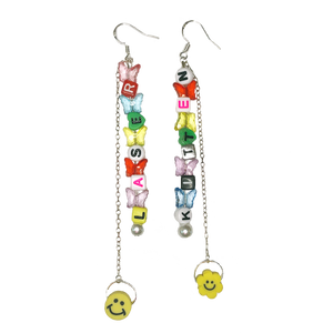 Laser Kitten Happiness Earrings (4351931809875)