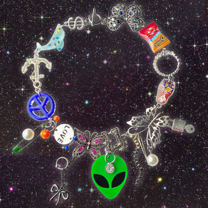 Intergalactic Vintage Remix Charm Necklace