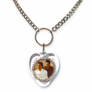 Seinfeld Puffy Shirt Bedazzled Vintage Remix Necklace