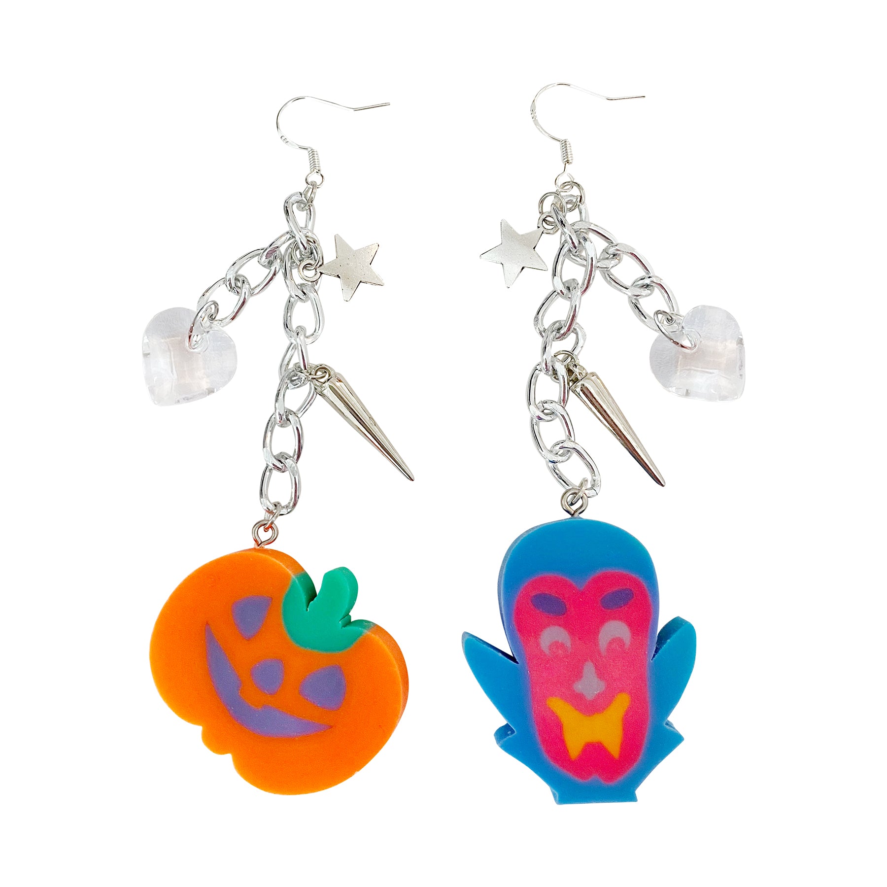 Lisa Frank 90's Halloween Eraser Charm Earrings