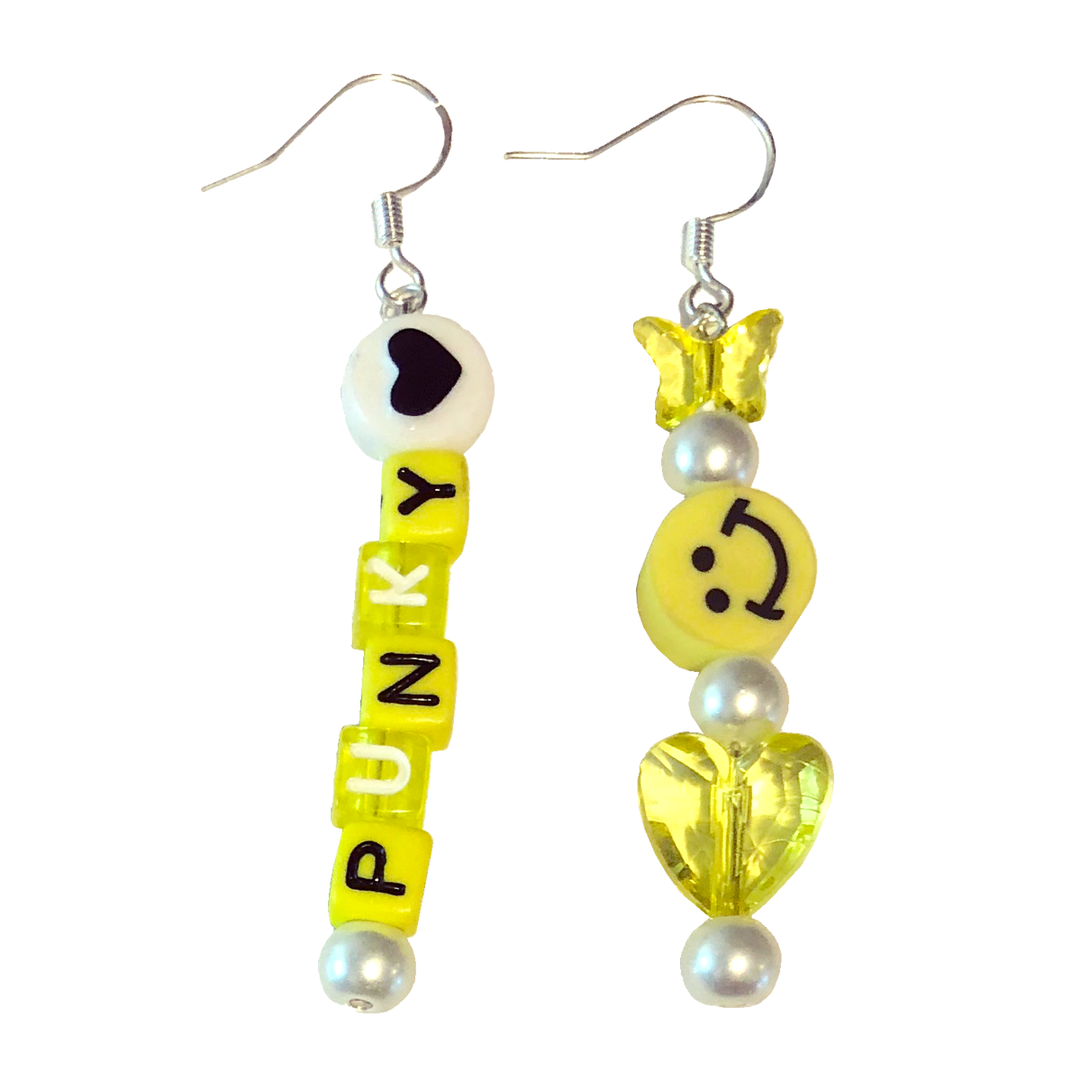 Yellow Punky Earrings (4351932530771)
