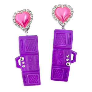 Barbie Purple Boombox Earrings