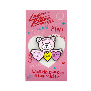 Self Care Bear Pin-Laser Kitten (2456702582867)