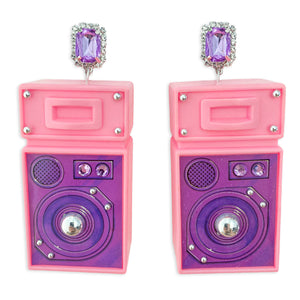 Barbie Pink Speakers Earrings
