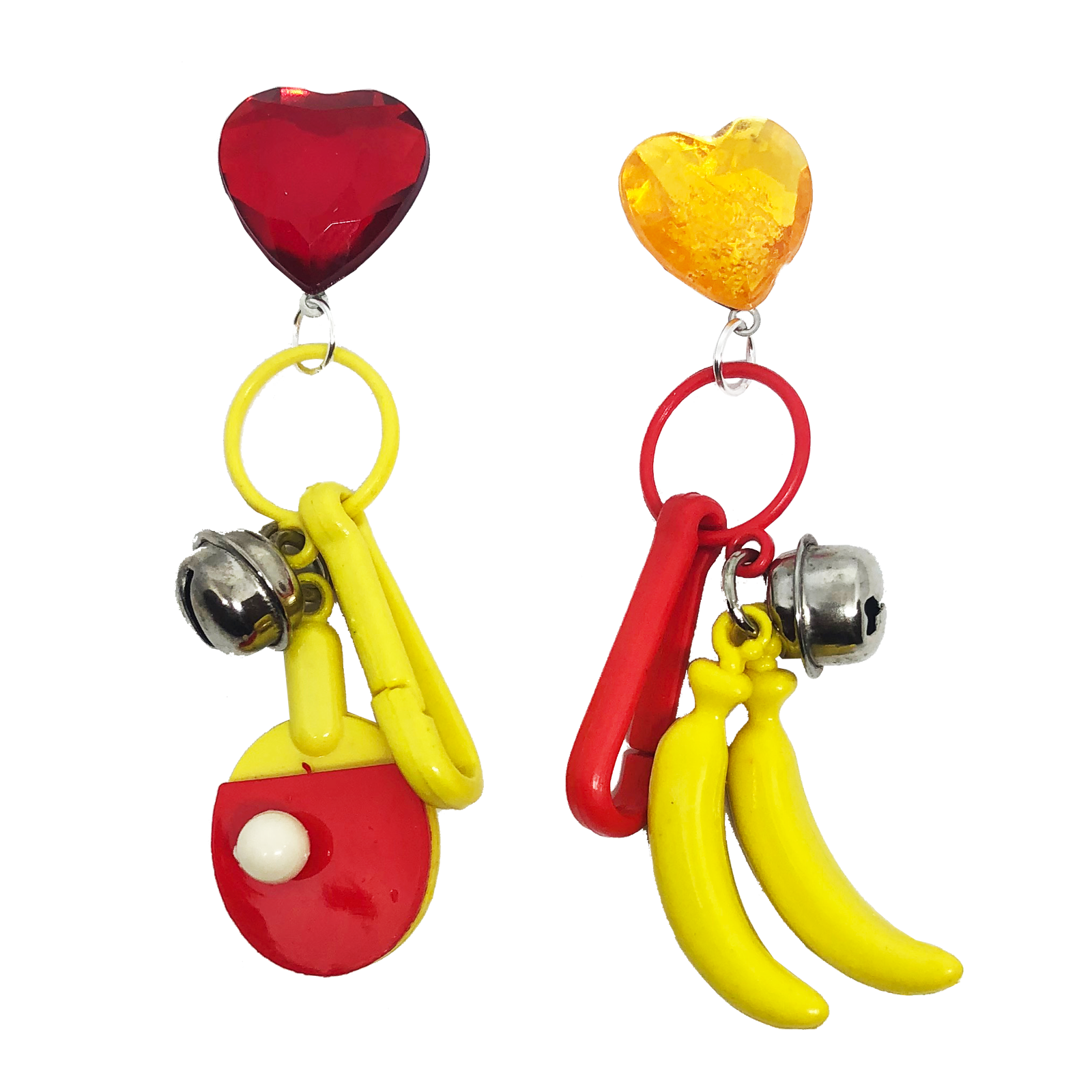 Vintage Banana Pong Charm Earrings (4350278762579)