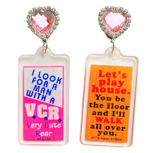 Let's Play House 80's Charm Earrings