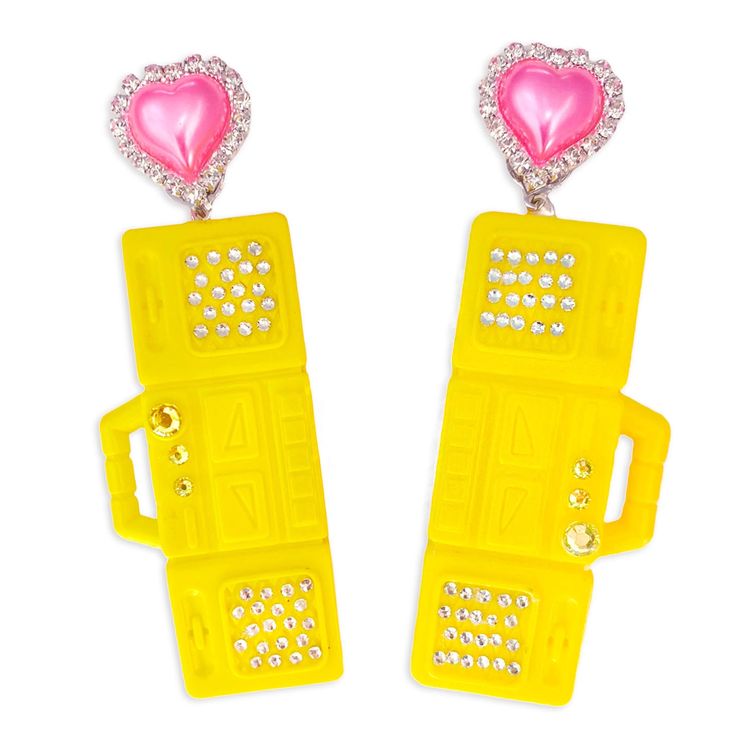 Barbie Yellow Boombox Earrings