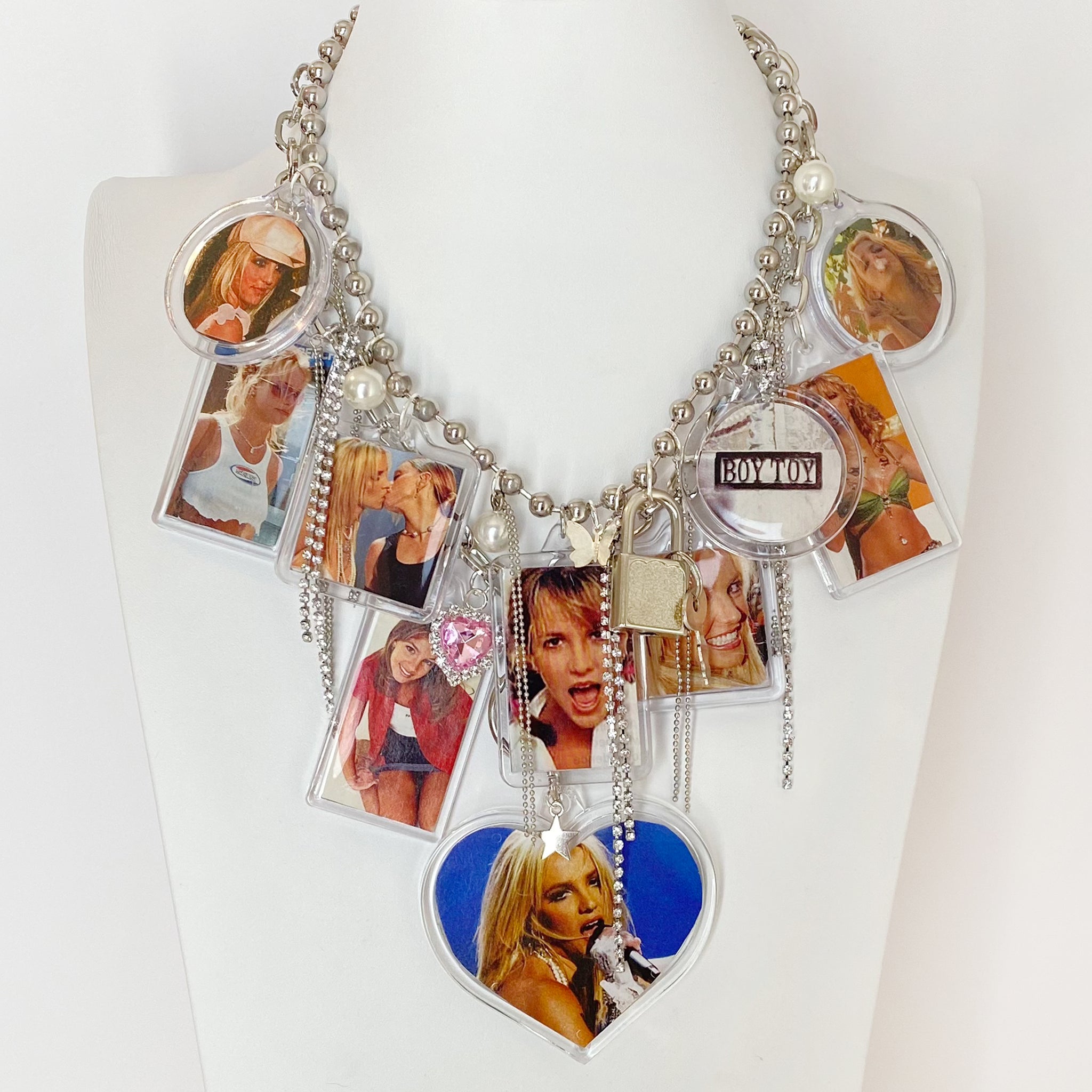 Britney Vintage Remix Charm Necklace