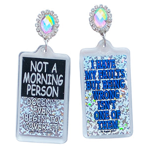 Morning Person 80's Charm Earrings