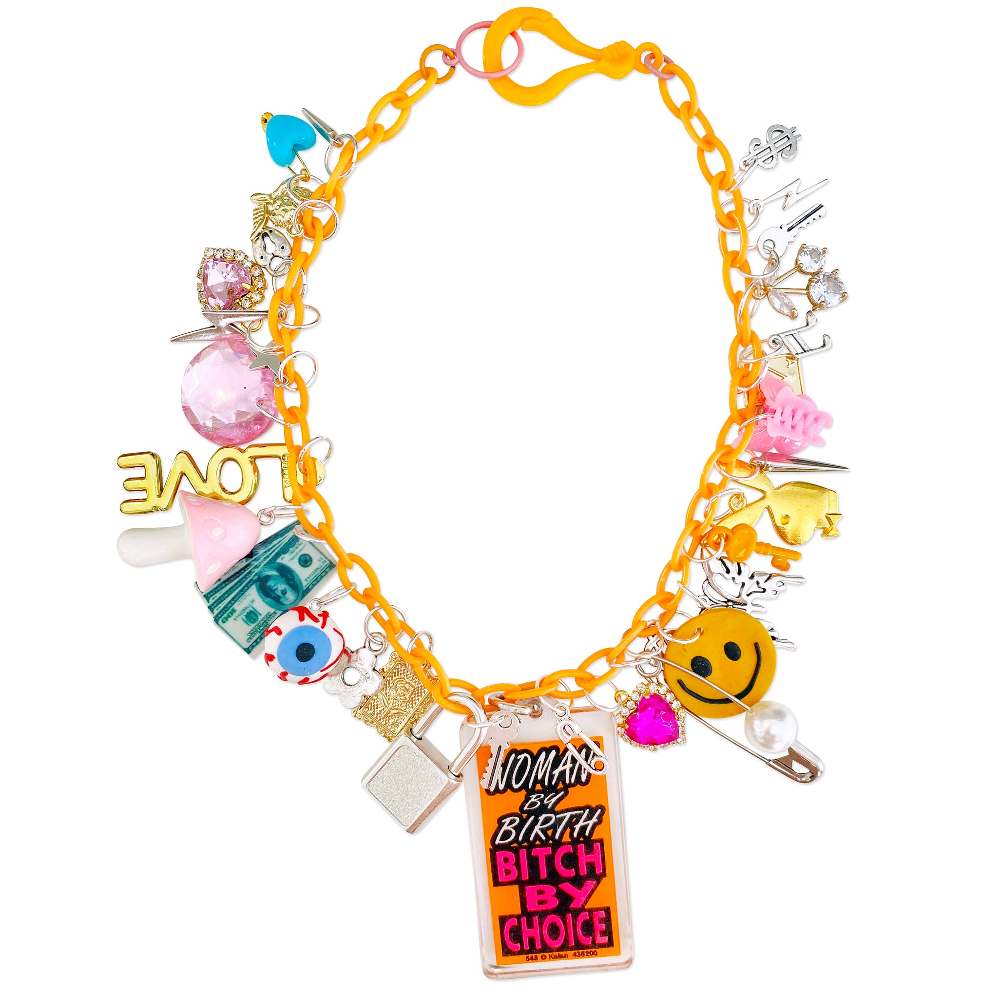 Bitch By Choice Charm Necklace